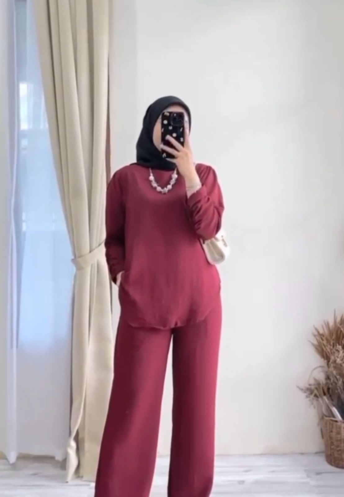 Round Neck Shirt & Trouser Set For Women