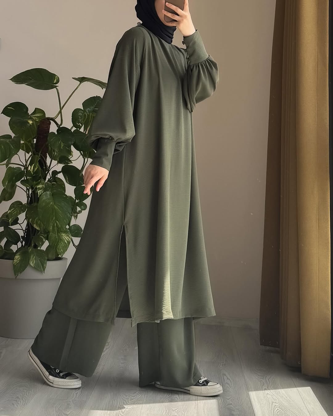 Women Long Shirt & Trouser Set