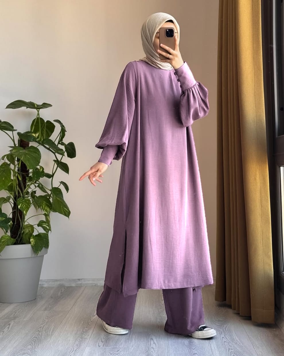 Women Long Shirt & Trouser Set