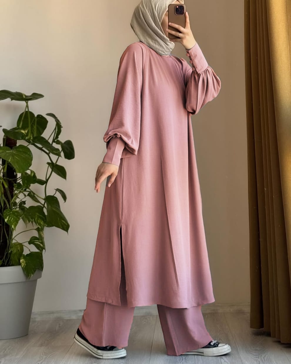 Women Long Shirt & Trouser Set