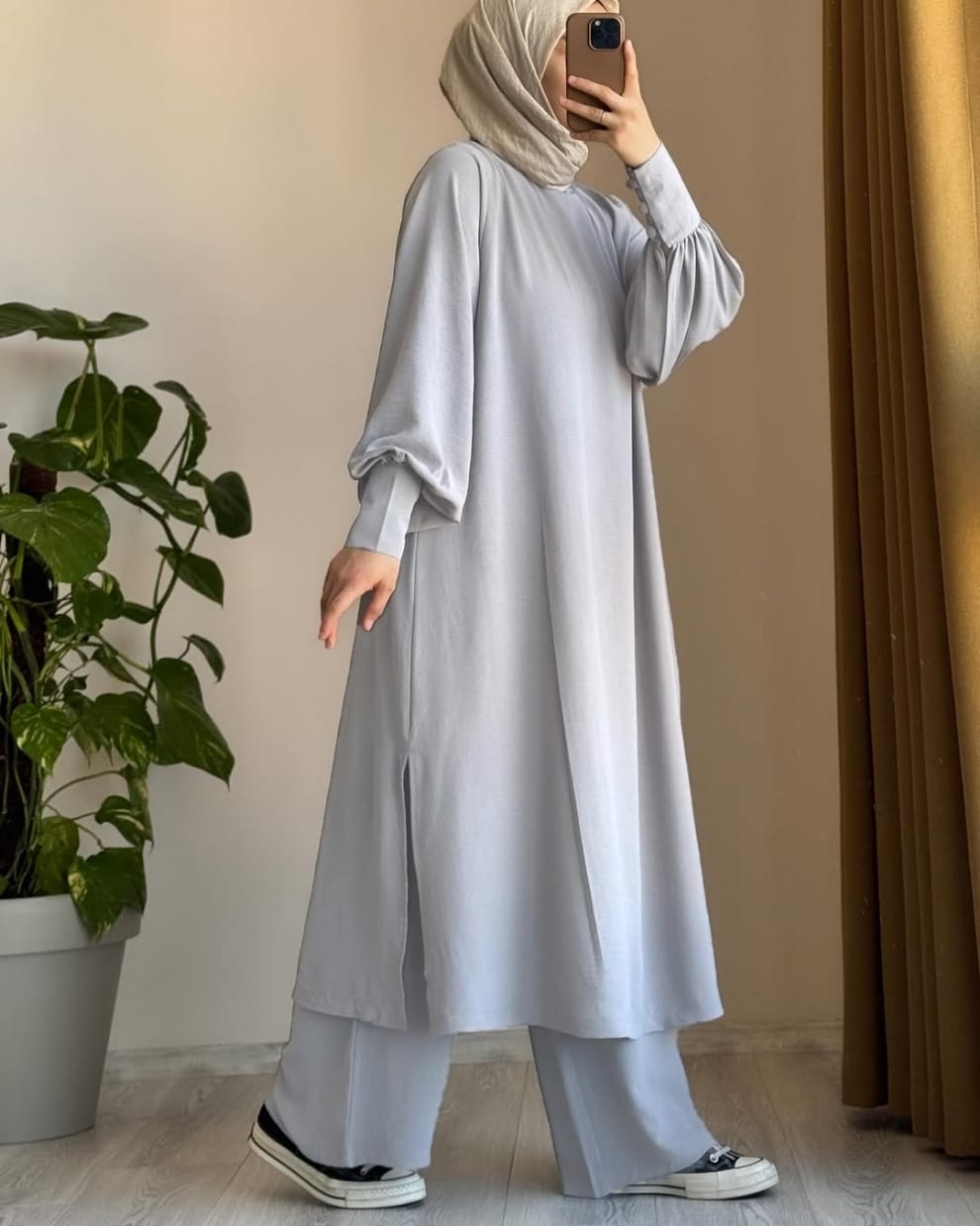 Women Long Shirt & Trouser Set