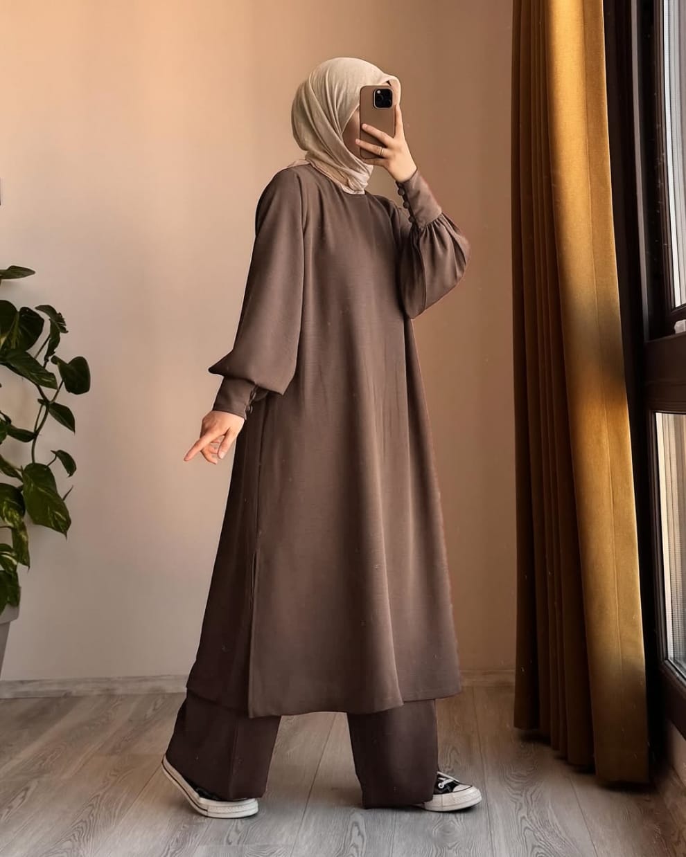 Women Long Shirt & Trouser Set