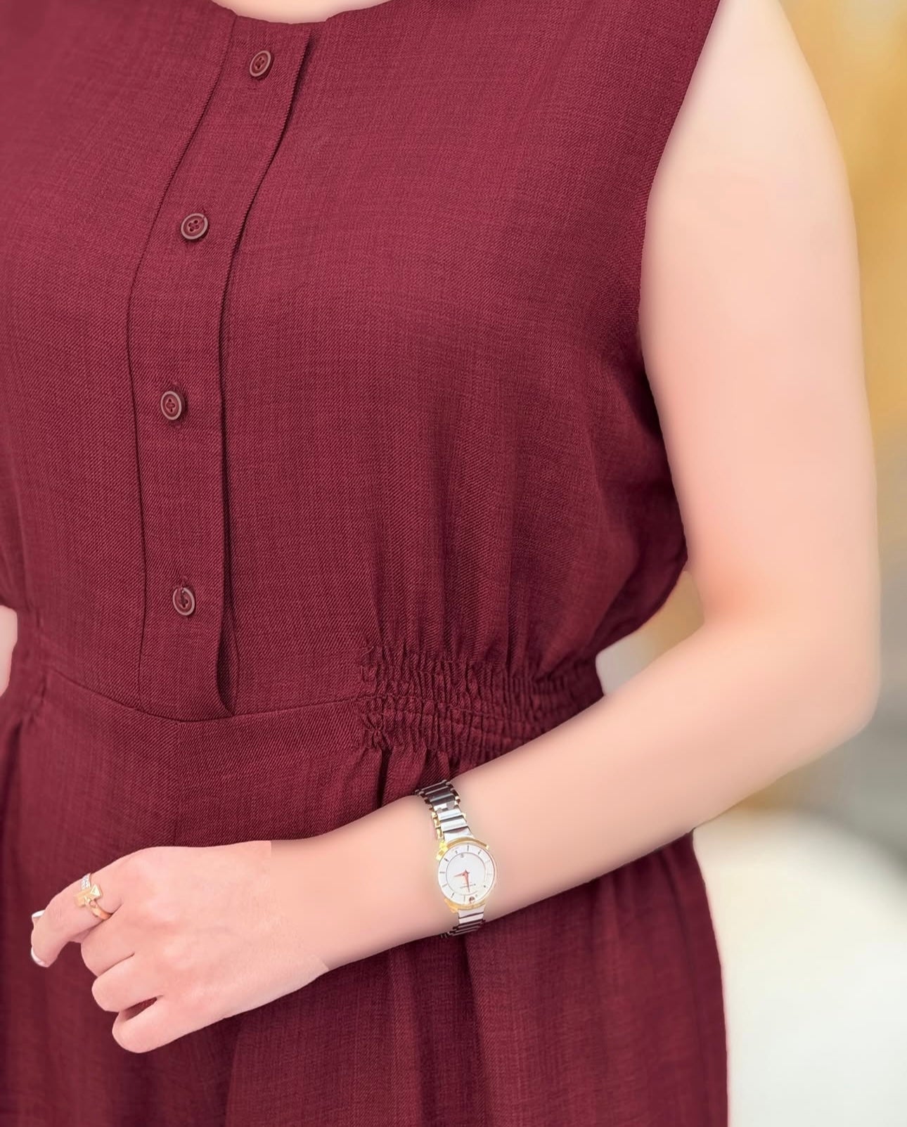 Women Poly Linen Shirt & trouser Jump Set