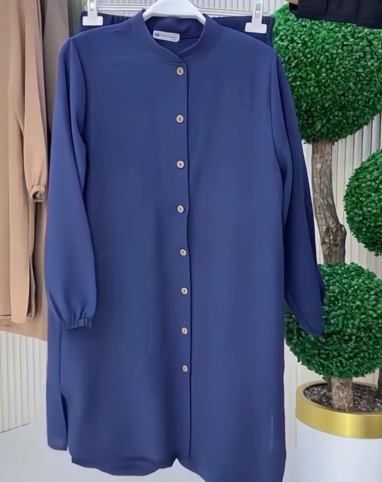 Women Poly Linen Shirt & Trouser Set