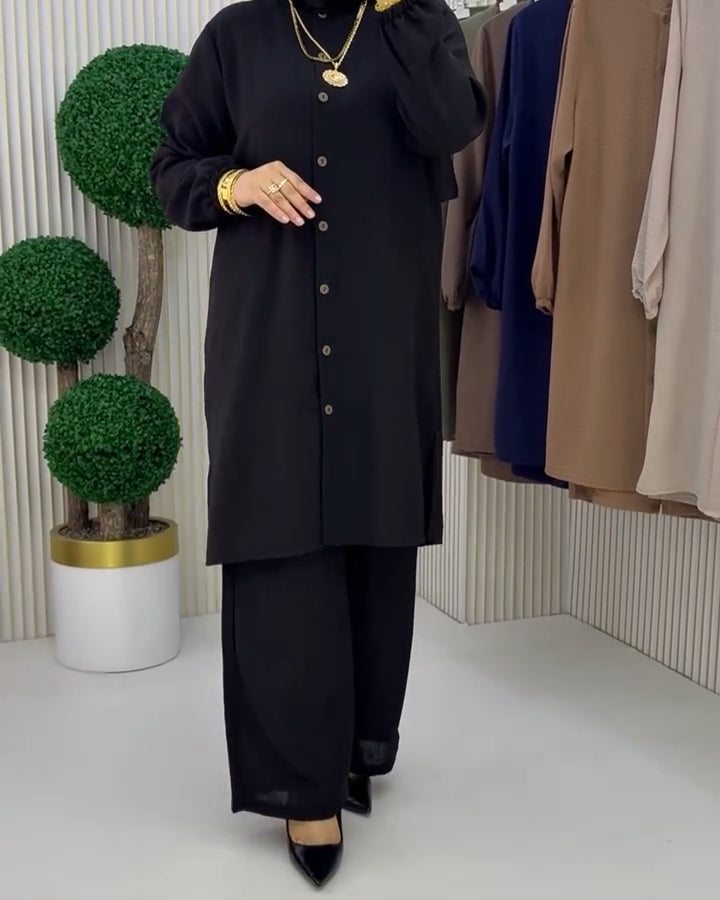 Women's Linen Shirt & Trouser Set