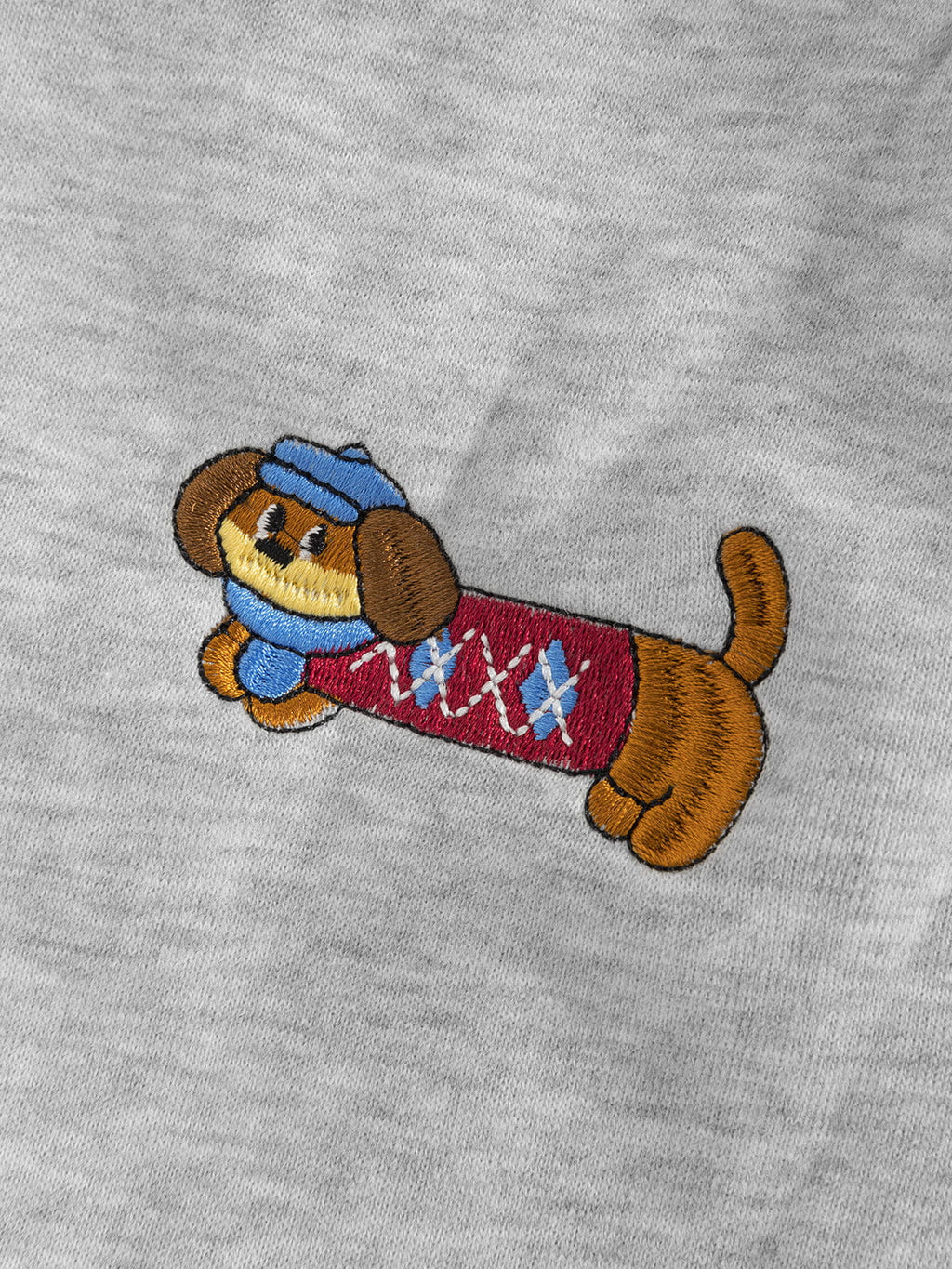 Embroidered Dog Baggy Sweatpants
