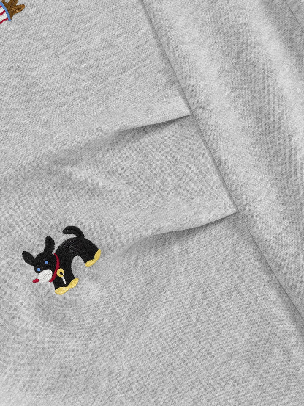 Embroidered Dog Baggy Sweatpants