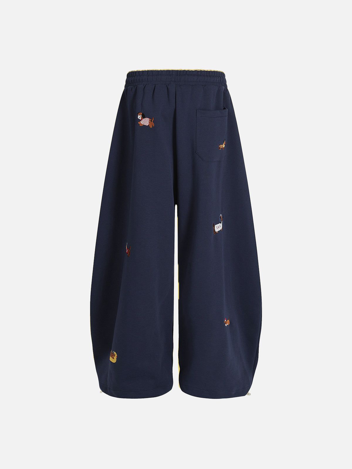 Embroidered Dog Baggy Sweatpants