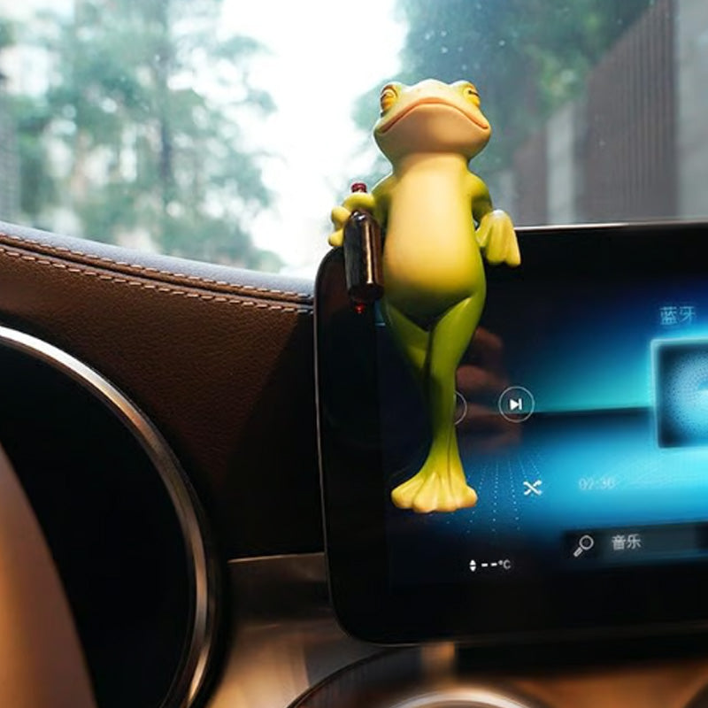 Miniatyyri sammakkopatsas kasvien koristeluun