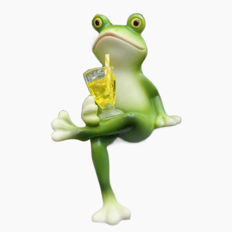 Miniatyyri sammakkopatsas kasvien koristeluun